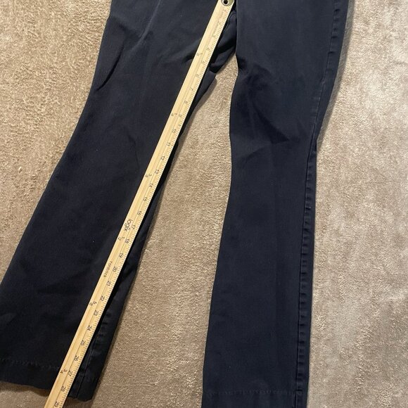 Old Navy Pants Womens Sz 6 High Rise Pixie Flare Black Secret Smooth Pocket - Picture 6 of 6